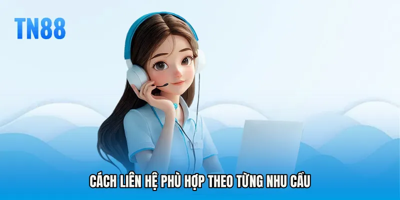 Cách Liên hệ phù hợp theo từng nhu cầu
